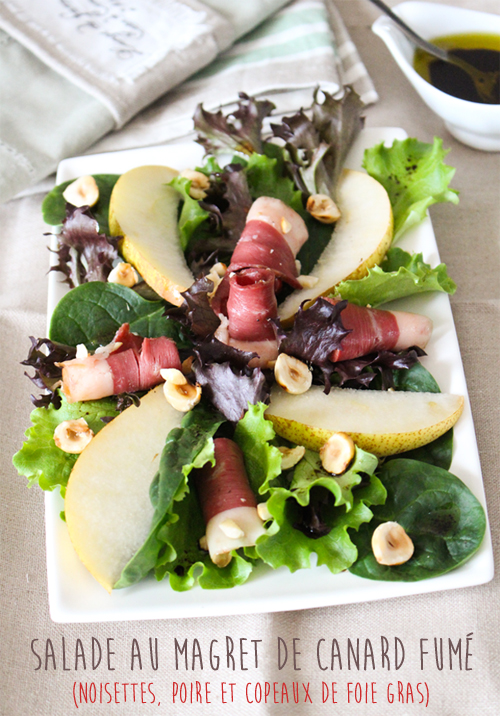 Salade au magret de canard fumé – Moi, gourmande