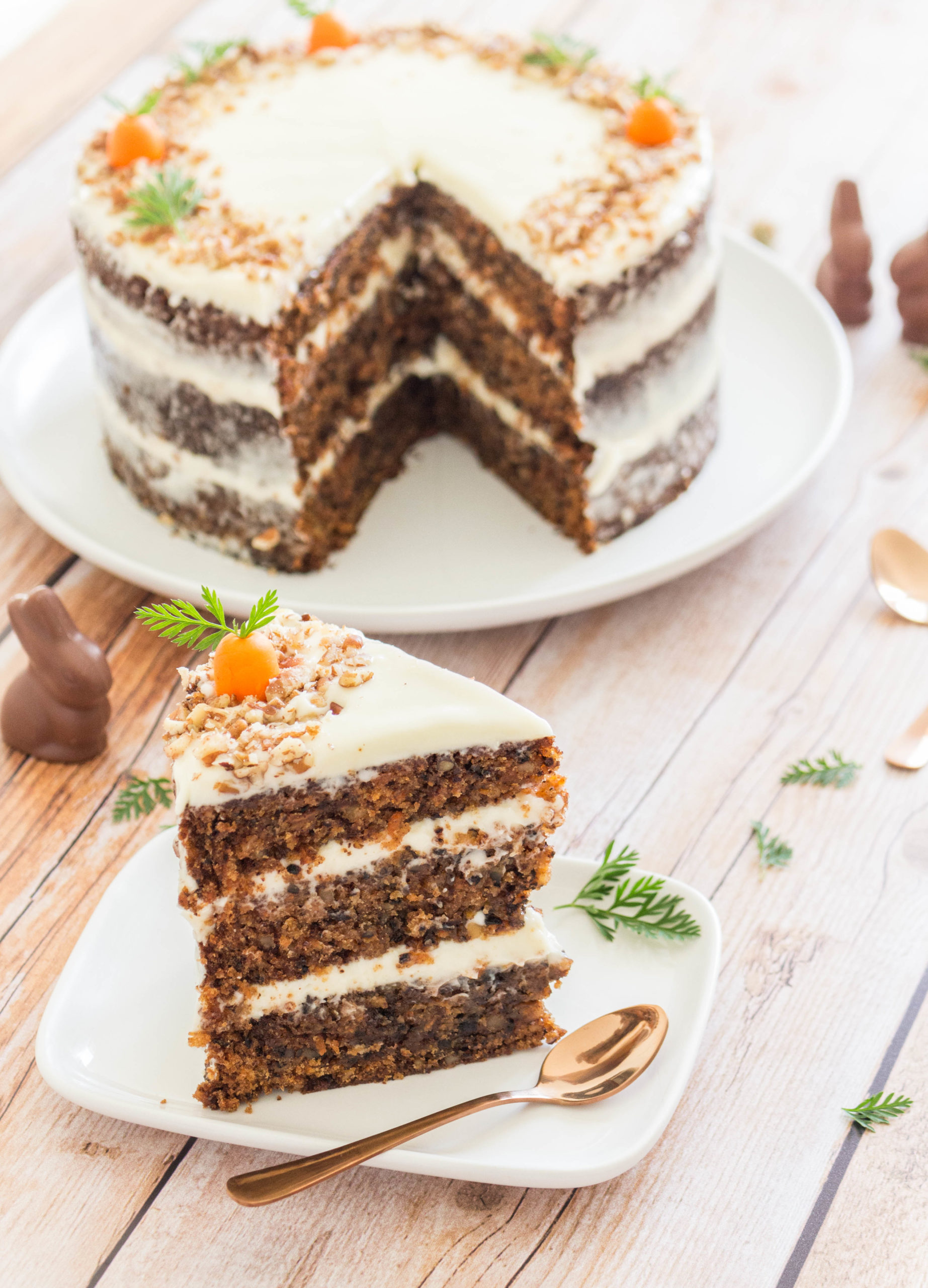 Sugar-Free Keto Carrot Cake With Almond Flour | Wholesome Yum